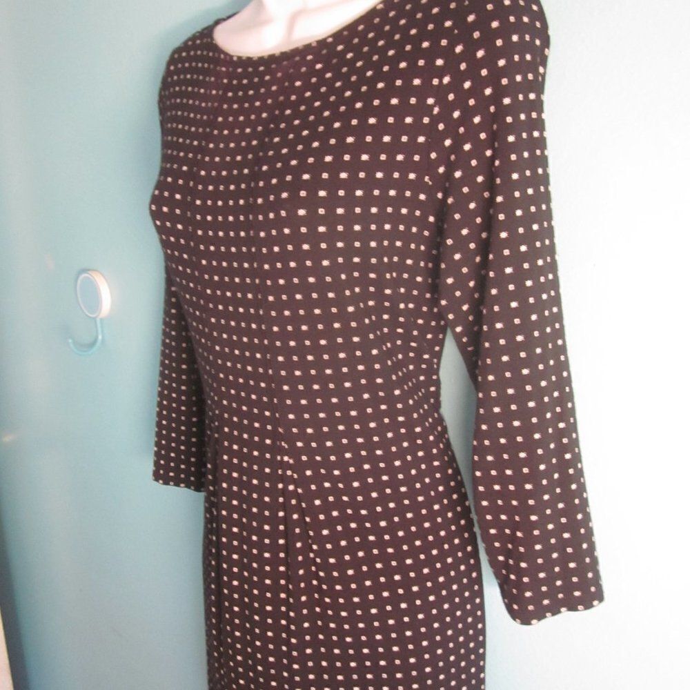 J.Jill Wearever Collection Womens Size S Pullover 3/4 Sleeve Black Sheath Dress